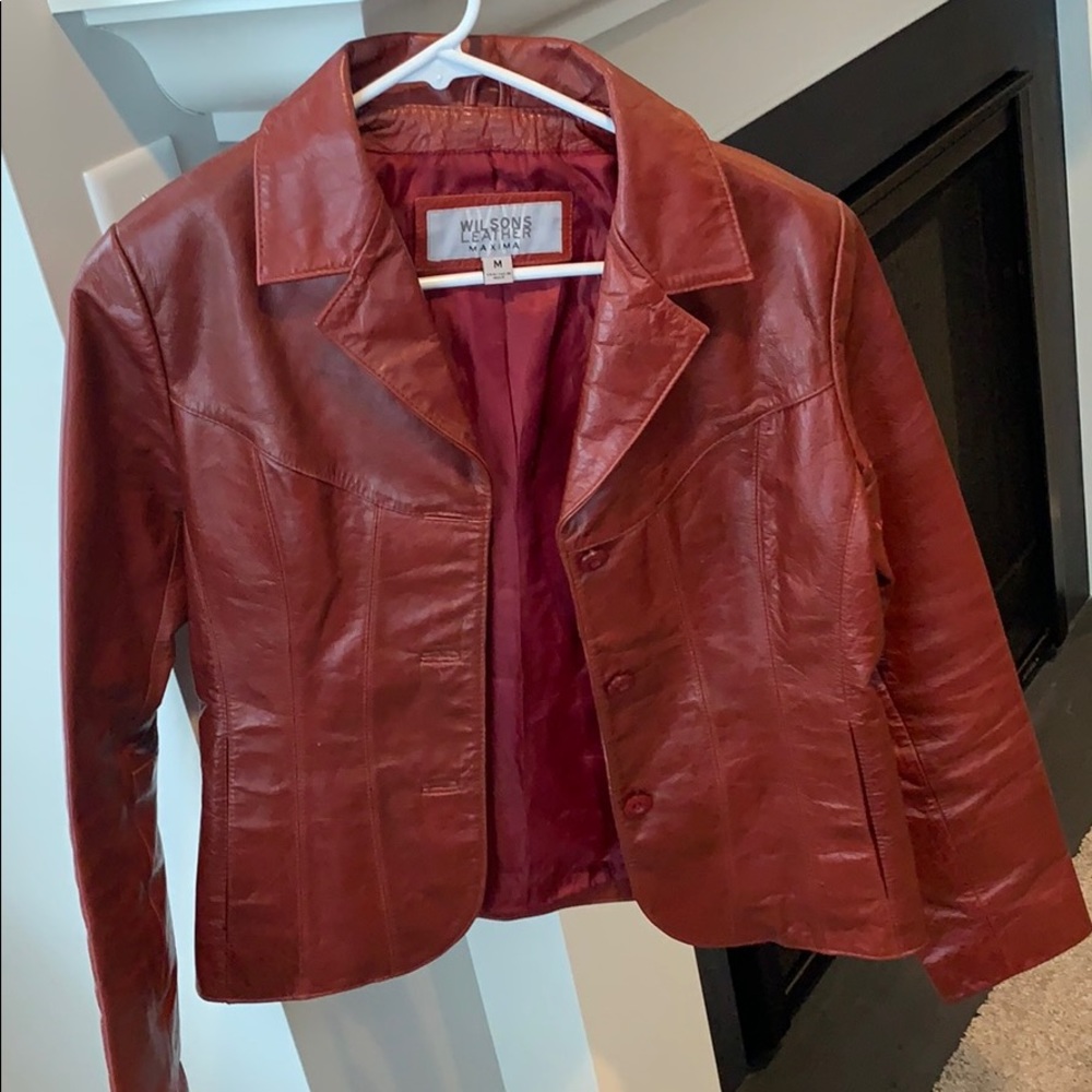 Wilson’s Red Leather Jacket Medium